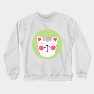 cute silly drawn kitty cat design 8 Crewneck Sweatshirt